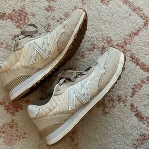 Womens New Balance 515 Off White Sneakers